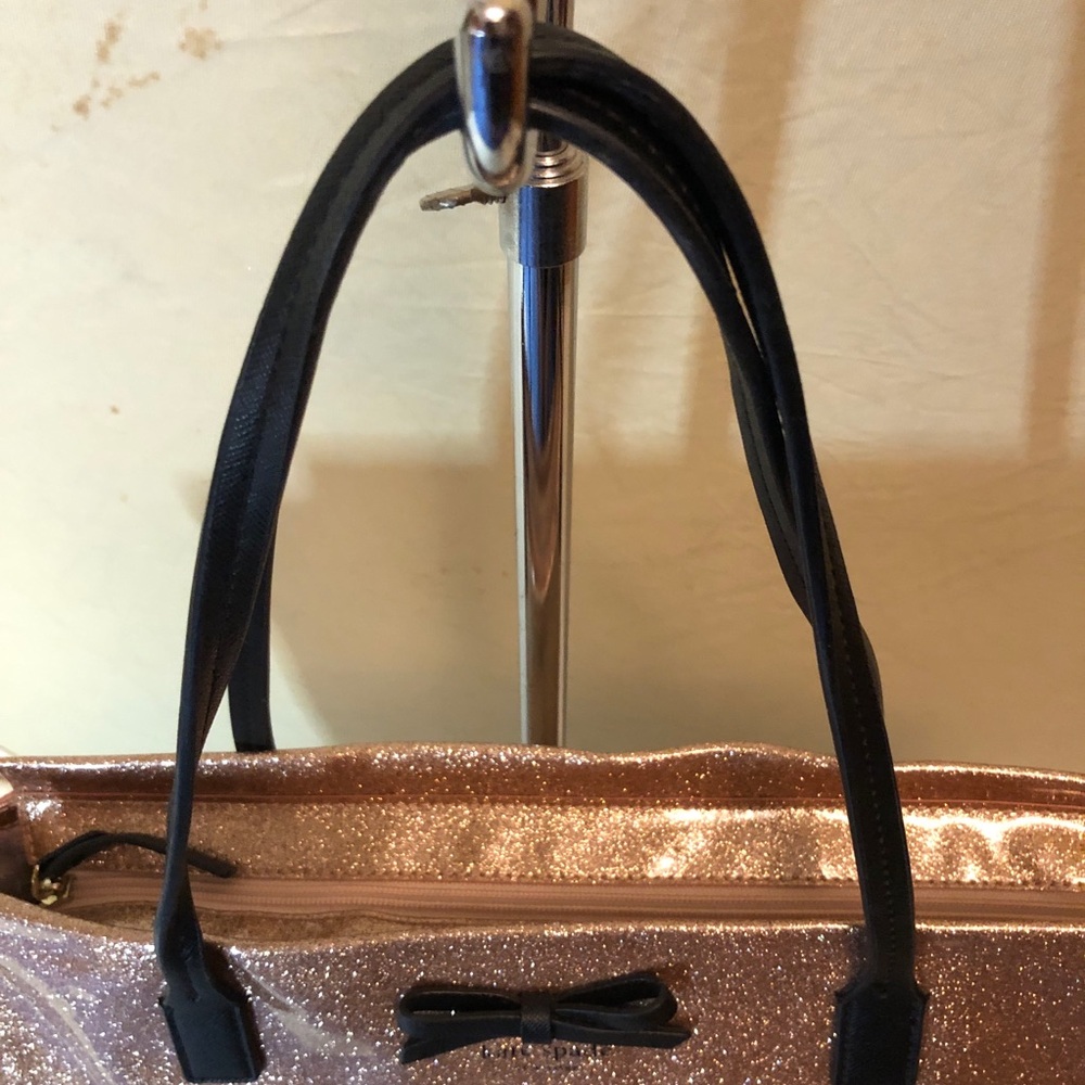 Kate Spade NWOT Glittering Rose Gold Tote - Picture 5 of 14